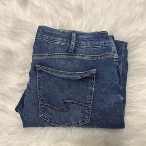 Silver light blue skinny jeans